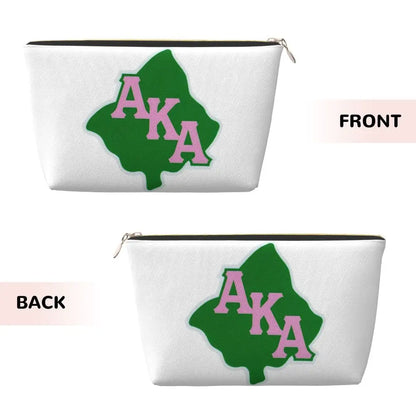 AKA Sorority 5 Women Cosmetic Bag Travel Makeup Organizer Pouch Toiletry Storage Dopp Kit Box by Passport Outfitters
