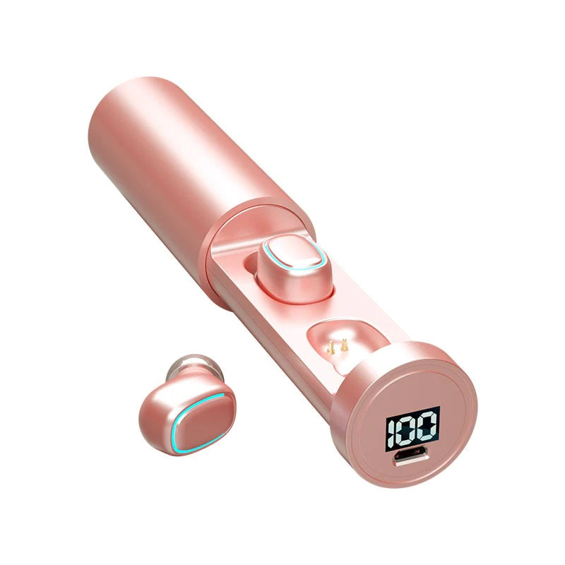 C1 Waterproof Bluetooth Earbuds  V5.1 With Charging Bin Display Touch Control