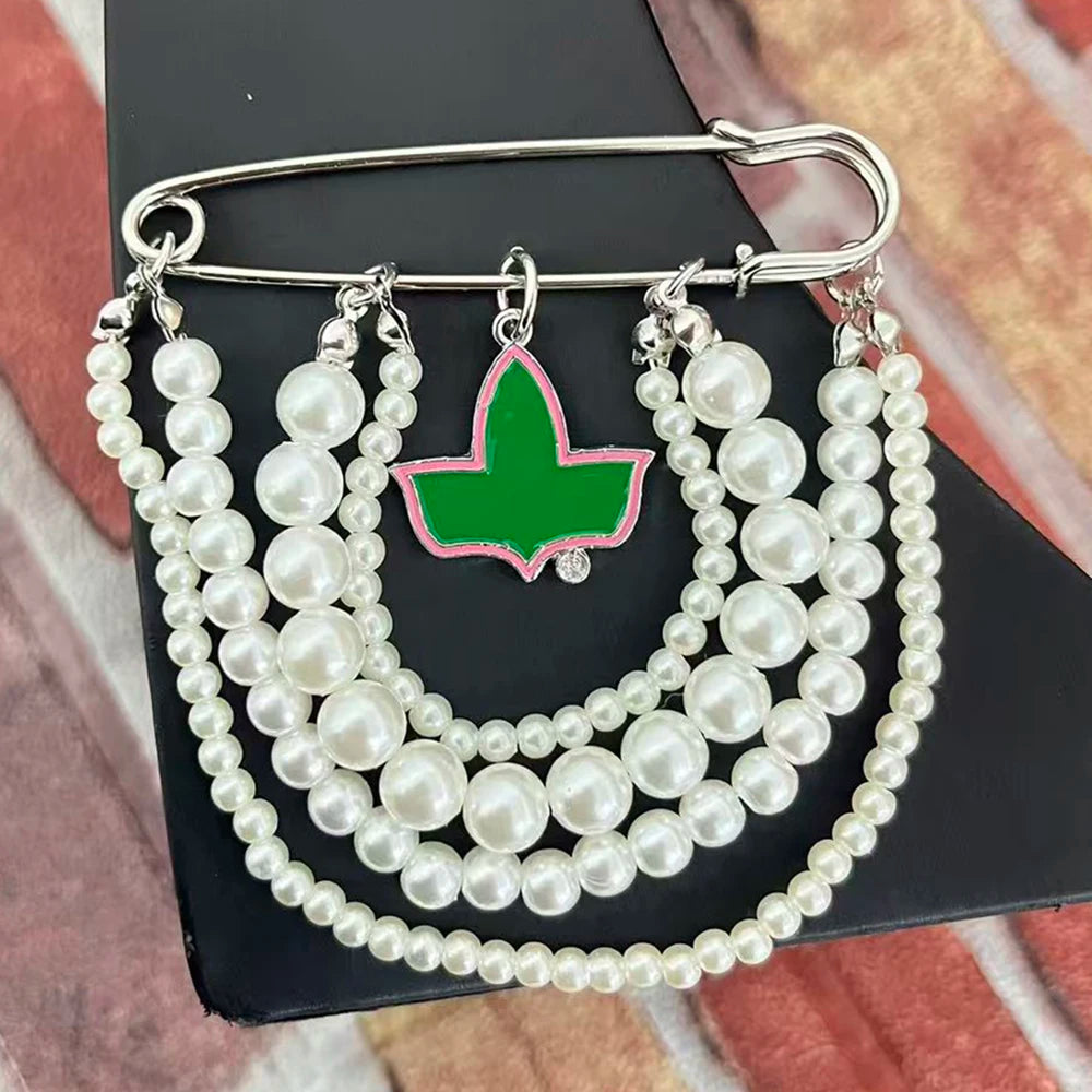 Pearl Pin with Alpha Ivy Pendant by Passport Outfitters