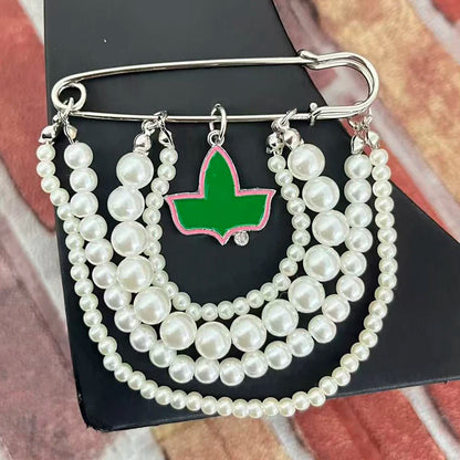 Pearl Pin with Alpha Ivy Pendant by Passport Outfitters