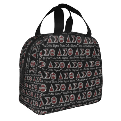 Deltas Sigmas Thetas 1913 DST Sorority Insulated Lunch Tote Bag for Women Portable Cooler Thermal Bento Box Work School Travel by Passport Outfitters