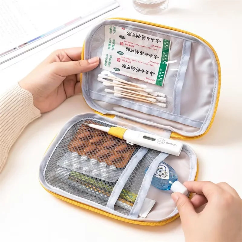 Travel Medicine Bag Pill Storage Pouch Outdoor Essentials Emergency Survival Bag Mini First-aid Kit Portable Home Storage Bag by Passport Outfitters