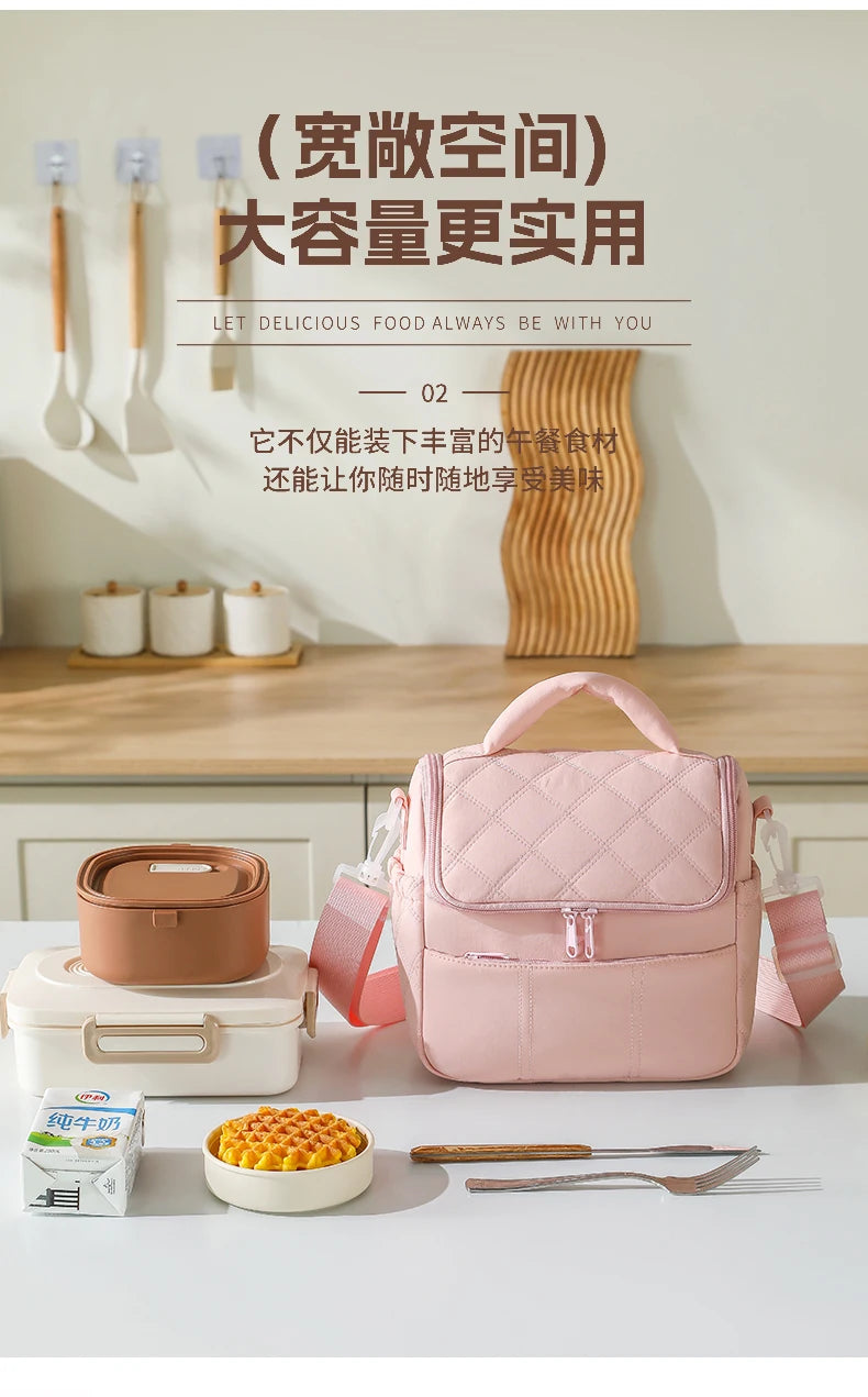 New Nylon Portable Lunch Bag Reusable Multi-functional Insulated Lunch Box Leakproof Insulated Bag Women Special Purpose Bags by Passport Outfitters