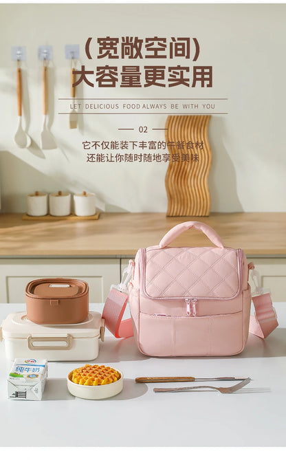New Nylon Portable Lunch Bag Reusable Multi-functional Insulated Lunch Box Leakproof Insulated Bag Women Special Purpose Bags by Passport Outfitters