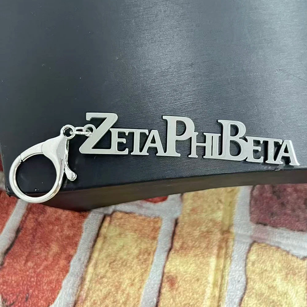 Party sisters Gift Greek Organization Letter Stainless Steel Keychain by Passport Outfitters