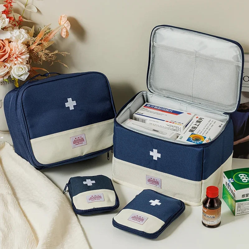 Travel Medicine Bag Pill Storage Pouch Outdoor Essentials Emergency Survival Bag Mini First-aid Kit Portable Home Storage Bag by Passport Outfitters