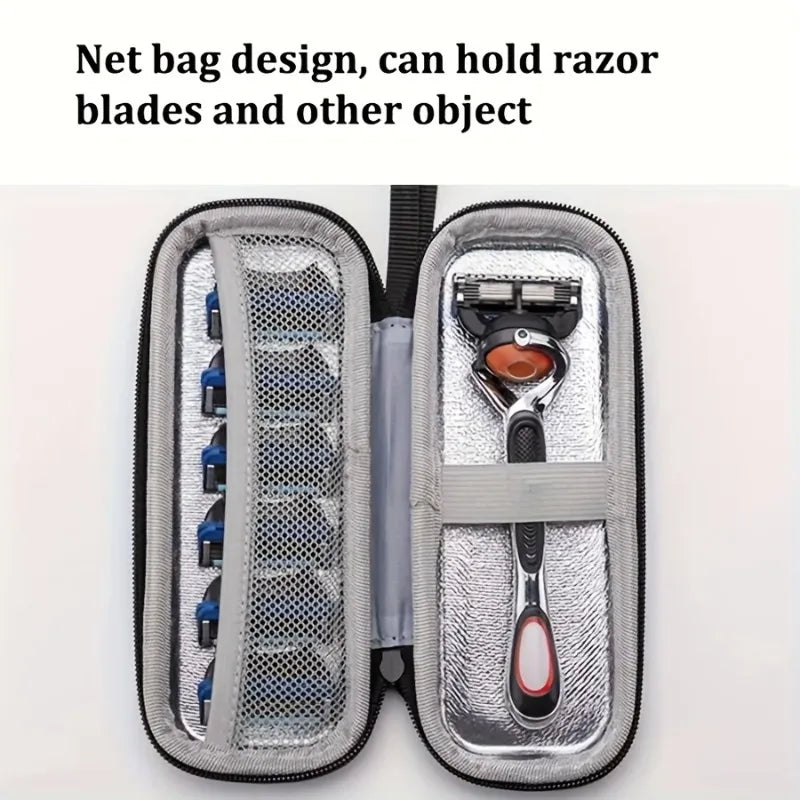 Razor Case - Portable & Multifunctional Travel Organizer for Beard and Mustache Grooming Essentials by Passport Outfitters