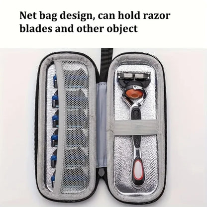 Razor Case - Portable & Multifunctional Travel Organizer for Beard and Mustache Grooming Essentials by Passport Outfitters
