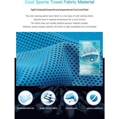 Cooling Fitness Towel Absorbent Instant Dry Cold Towel Face Towel Sports Towel Cold Towel Wash Cloths for Sports Outdoor Gym by Passport Outfitters