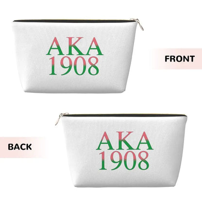 AKA Sorority 10 Women Cosmetic Bags Travel Makeup Organizer Pouch Toiletry Storage Dopp Kit Case by Passport Outfitters