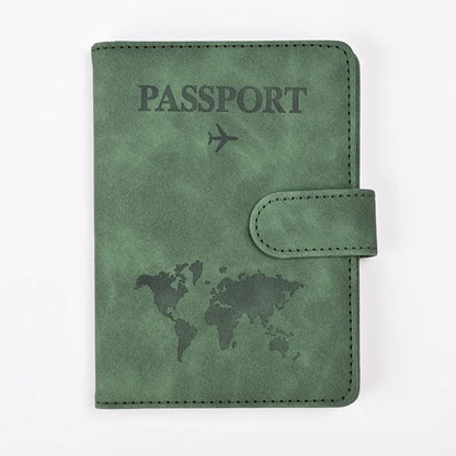 Leather Passport Holder Travel Wallet with ID Credit Card Slot PU Leather Passport Covers Case RFID Blocking Passport Protector by Passport Outfitters