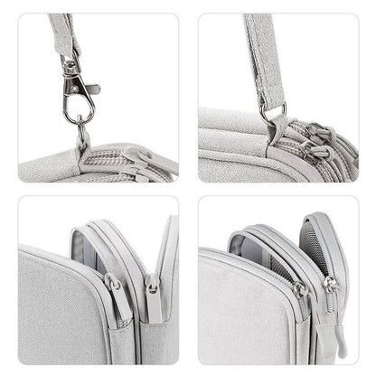 1pc Pink/Grey/Black/Navy Travel Portable Digital Product Storage Bag USB Data Cable Organizer Headset Charging Treasure Box Bag by Passport Outfitters