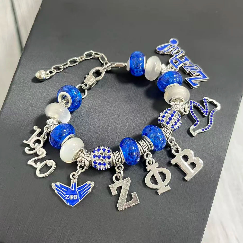 Zeta Phi Beta Charm Bracelet by Passport Outfitters