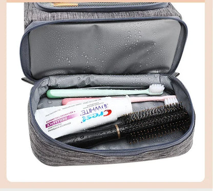 New Portable Toiletry Washbag with Hanging Hook Men Makeup Bag Wash Toiletry Travel Organizer Women Cosmetic Storage Bag by Passport Outfitters