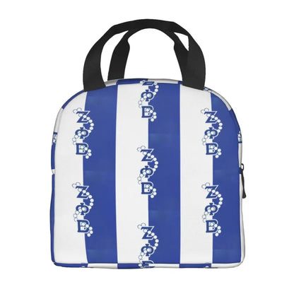 Custom Zeta Phi Beta Sorority Logo Lunch Bag Women Greek Letter 1920 Cooler Warm Insulated Lunch Box for Children School by Passport Outfitters