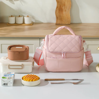 New Nylon Portable Lunch Bag Reusable Multi-functional Insulated Lunch Box Leakproof Insulated Bag Women Special Purpose Bags by Passport Outfitters