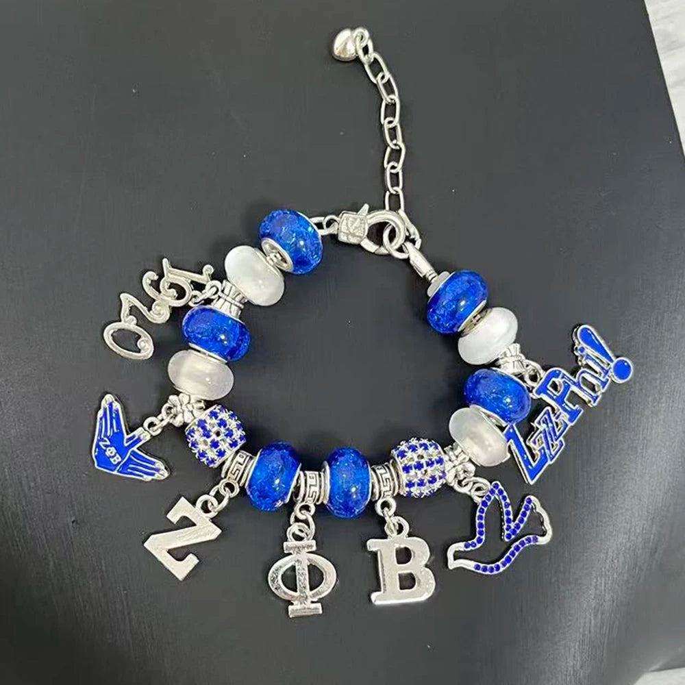 Zeta Phi Beta Charm Bracelet by Passport Outfitters