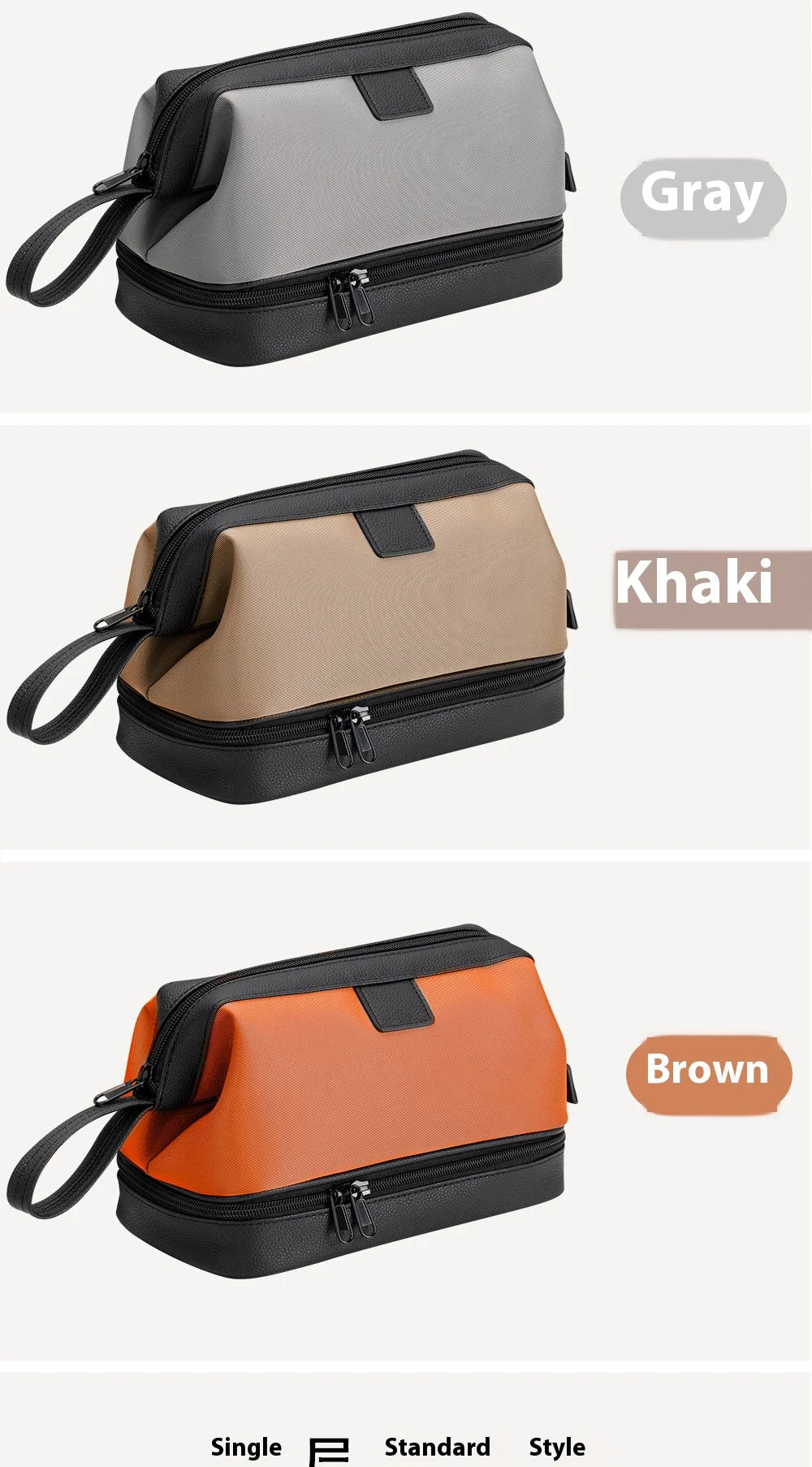 Large Capacity Women's Men Travel Toiletry Bag Makeup Cosmetics Storage Organizer Holer 2-layer Toiletry Washing Bag Waterproof by Passport Outfitters