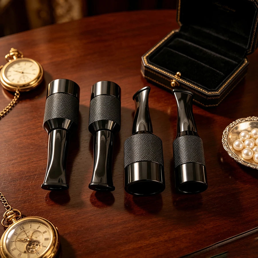 4PCS - Cigar holders, cigar accessories, Cigar mouthpiece, luxurious holiday gifts, Fits Cigars with 36-58 Ring Gauge by Passport Outfitters