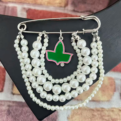 Pearl Pin with Alpha Ivy Pendant by Passport Outfitters