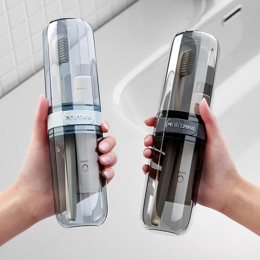 Travel Mouthwash Cup Portable Toothbrush Holder
