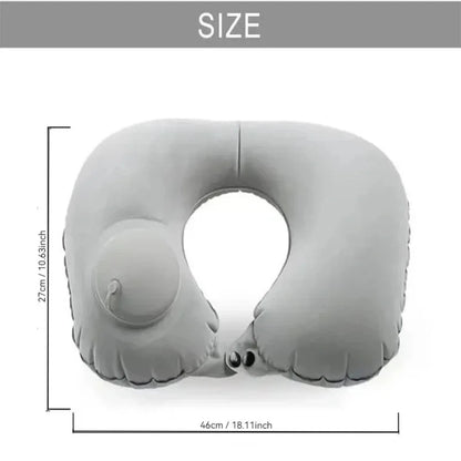 Travel Neck Inflatable U-shaped  Foldable Airplane Pillow - Passport Outfitters Apparel 