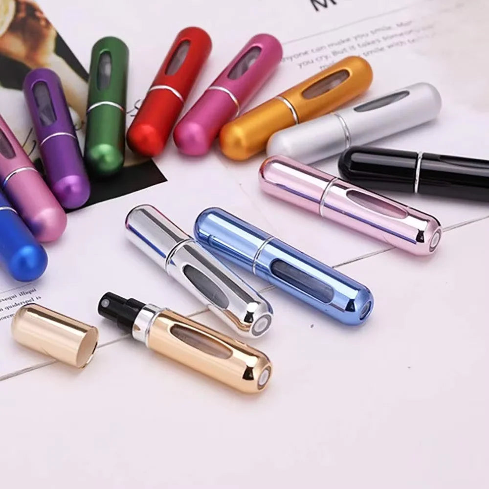 Portable Mini Travel High-end Perfume Bottle Base Refill Bottle Straight Charging Small Sample Perfume Aluminum Material by Passport Outfitters