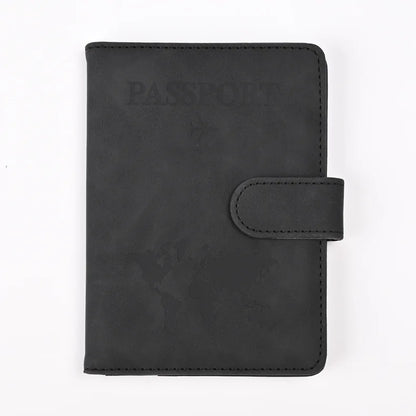 Leather Passport Holder Travel Wallet with ID Credit Card Slot PU Leather Passport Covers Case RFID Blocking Passport Protector by Passport Outfitters