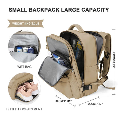 Backpack 40x30x20 Airplane, Cabin Hand Luggage Backpack, Laptop Backpack for Aeroplane Travel, School Backpack by Passport Outfitters