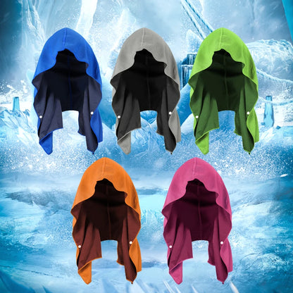 Cooling Hoodie Towel- Hood Towel, Evaporative Cool Technology, Cools Instantly When Wet, , Great for Sports, Fitness, Gym by Passport Outfitters