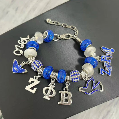 Zeta Phi Beta Charm Bracelet by Passport Outfitters