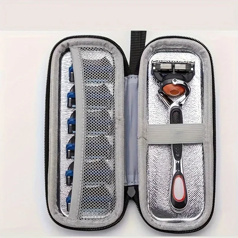 Razor Case - Portable & Multifunctional Travel Organizer for Beard and Mustache Grooming Essentials by Passport Outfitters