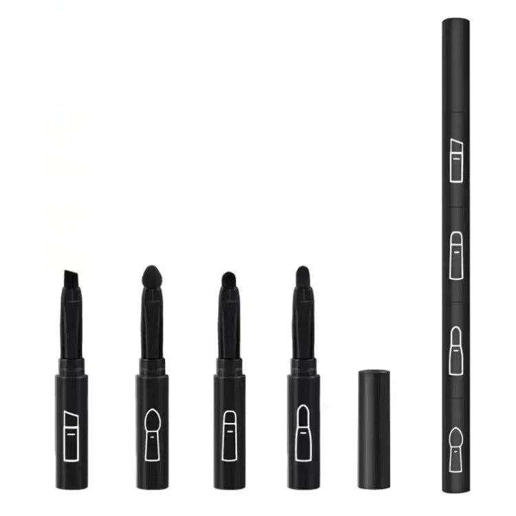 4 IN 1 Multifunctional Makeup Brushes Set Makeup Gadget Detachable Lip Eyeshadow Brush Sponge Eyeshadow Brush for Home Travel by Passport Outfitters