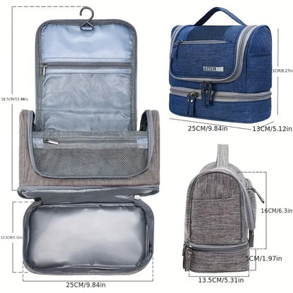New Portable Toiletry Washbag with Hanging Hook Men Makeup Bag Wash Toiletry Travel Organizer Women Cosmetic Storage Bag by Passport Outfitters