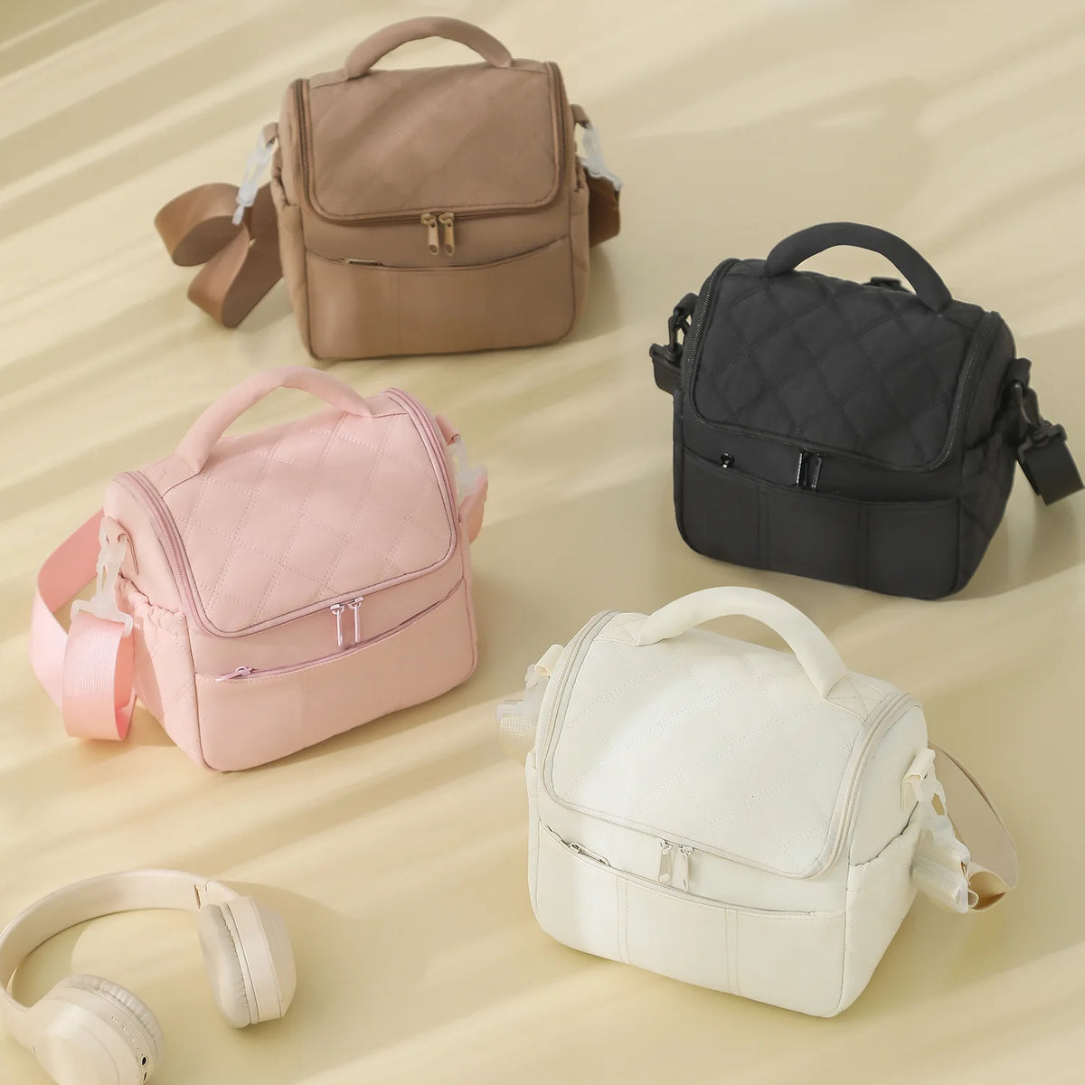 New Nylon Portable Lunch Bag Reusable Multi-functional Insulated Lunch Box Leakproof Insulated Bag Women Special Purpose Bags by Passport Outfitters