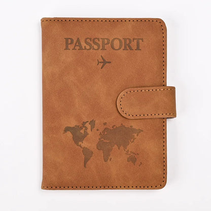 Leather Passport Holder Travel Wallet with ID Credit Card Slot PU Leather Passport Covers Case RFID Blocking Passport Protector by Passport Outfitters