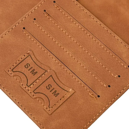 Leather Passport Holder Travel Wallet with ID Credit Card Slot PU Leather Passport Covers Case RFID Blocking Passport Protector by Passport Outfitters