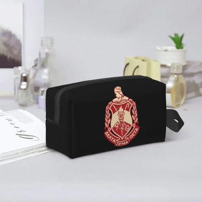 Delta Sigma Theta Sorority Gifts Makeup Bag Cosmetic Organizer Storage Dopp Kit Toiletry Cosmetic Bag for Women Beauty Travel by Passport Outfitters