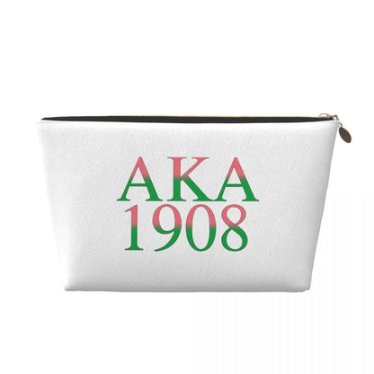 AKA Sorority 10 Women Cosmetic Bags Travel Makeup Organizer Pouch Toiletry Storage Dopp Kit Case by Passport Outfitters