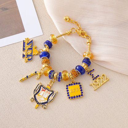 1922 Women Sorority Service Sisterhood Greek Letters Sigma Gamma Rho Group Bracelets Fine Jewelry by Passport Outfitters