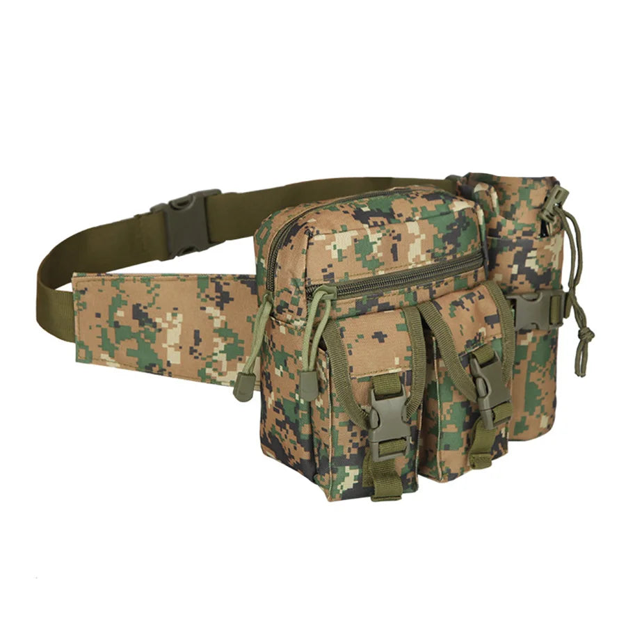 Multi-sport water bottle waist bag is detachable and suitable for outdoor sports such as mountaineering, camping, and hiking by Passport Outfitters