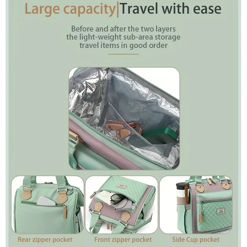 Large Capacity Lunch Bag Fashionable Thermal Cooler Lunchbox Food Bag for Work Keeps Cold and Heat Travel Camping Lunch Bags by Passport Outfitters