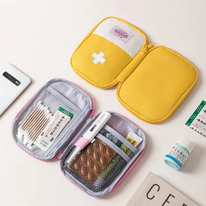 Travel Medicine Bag Pill Storage Pouch Outdoor Essentials Emergency Survival Bag Mini First-aid Kit Portable Home Storage Bag by Passport Outfitters