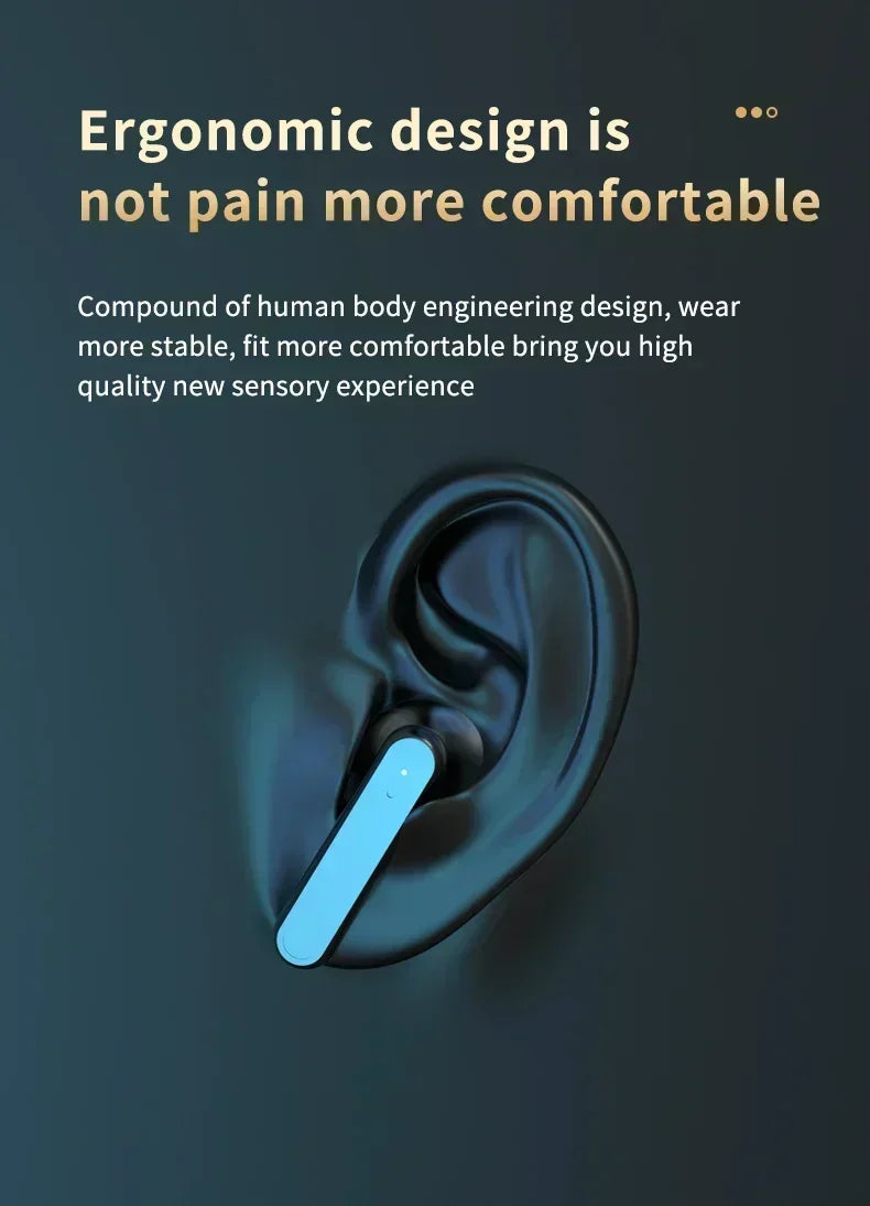 TWS S20 Earphones Bluetooth Wireless Earphones High-Fidelity Stereo Sports Gaming Waterproof Bluetooth Earphones by Passport Outfitters