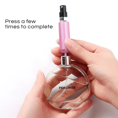 Portable Mini Travel High-end Perfume Bottle Base Refill Bottle Straight Charging Small Sample Perfume Aluminum Material by Passport Outfitters