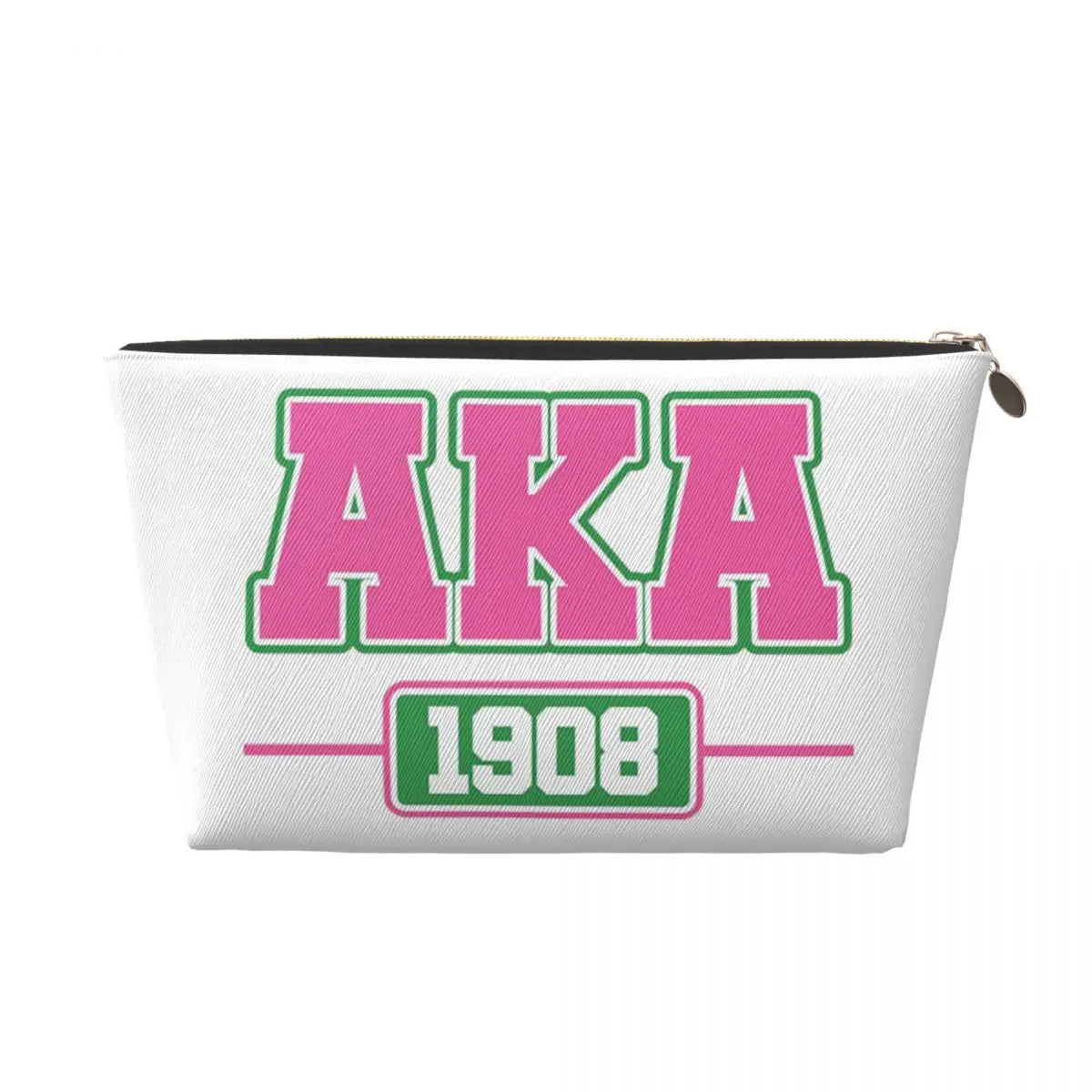 AKA Sorority 5 Women Cosmetic Bag Travel Makeup Organizer Pouch Toiletry Storage Dopp Kit Box by Passport Outfitters