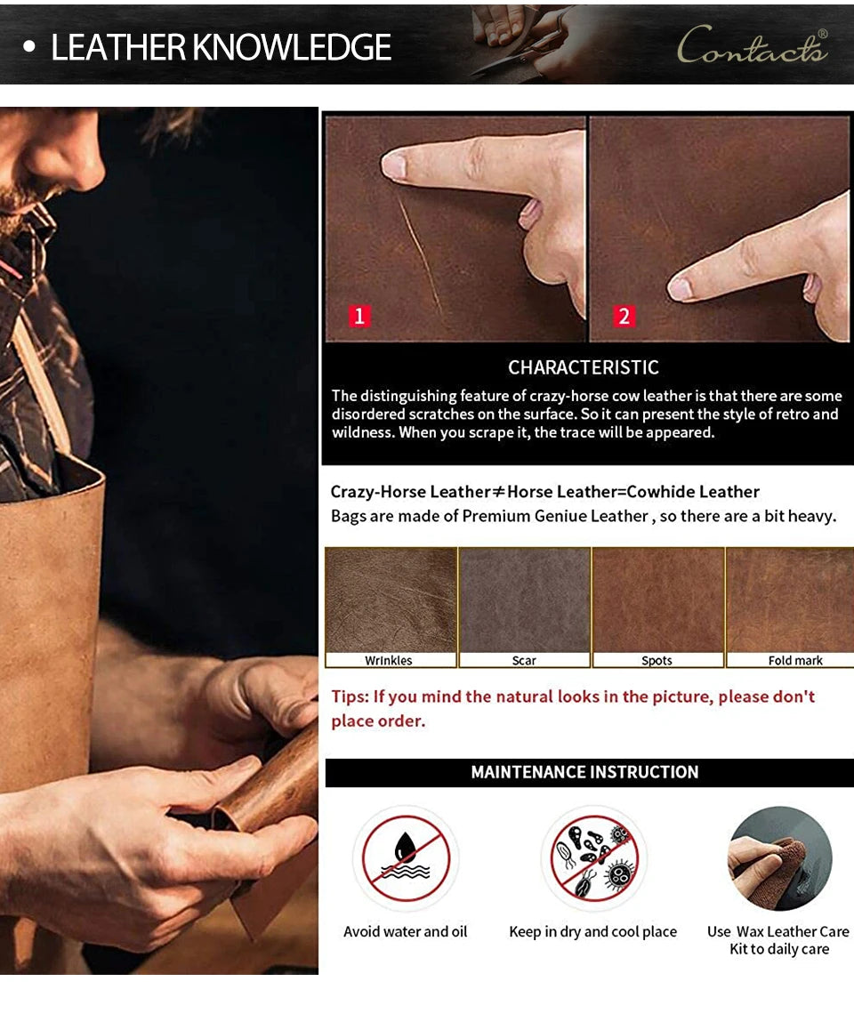 Family Genuine Leather Passport Wallet with AirTag Slot for Travel