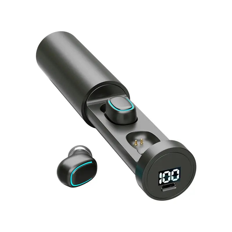 C1 Waterproof Bluetooth Earbuds  V5.1 With Charging Bin Display Touch Control