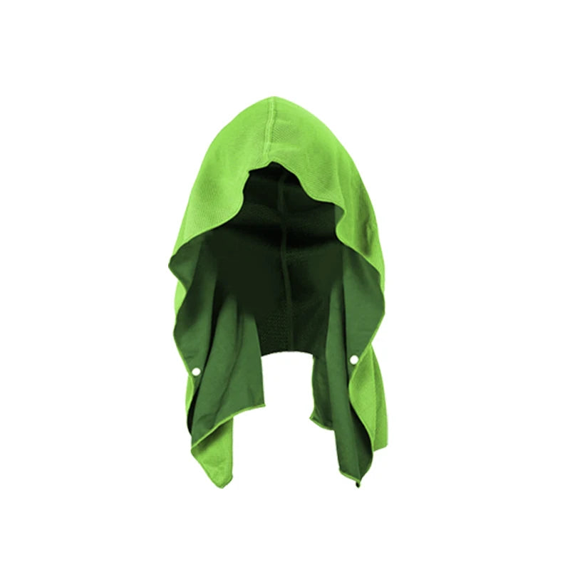 Cooling Hoodie Towel- Hood Towel, Evaporative Cool Technology, Cools Instantly When Wet, , Great for Sports, Fitness, Gym by Passport Outfitters