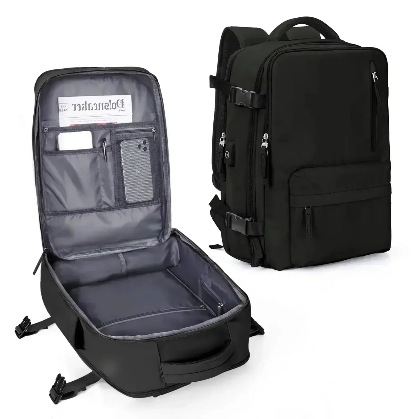 Backpack 40x30x20 Airplane, Cabin Hand Luggage Backpack, Laptop Backpack for Aeroplane Travel, School Backpack by Passport Outfitters